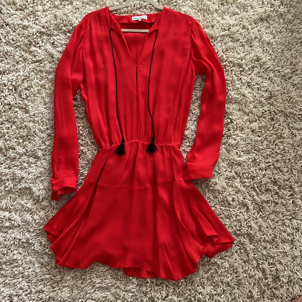 Karina Grimaldi long sleeve dress with ties